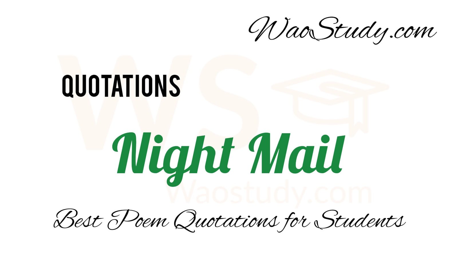 Night Mail Poem Quotations W H Auden S Magic Wao Study