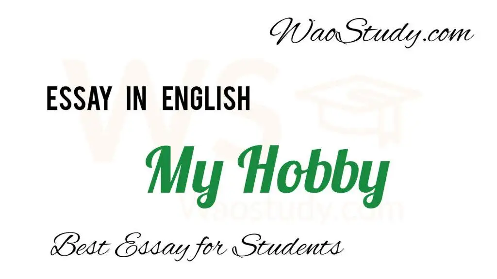 My Hobby Essay in English