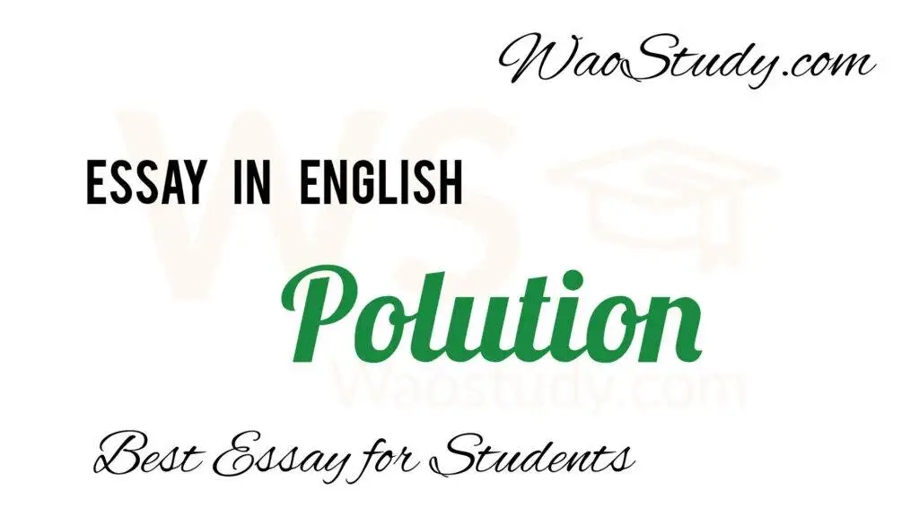 Pollution Essay in English