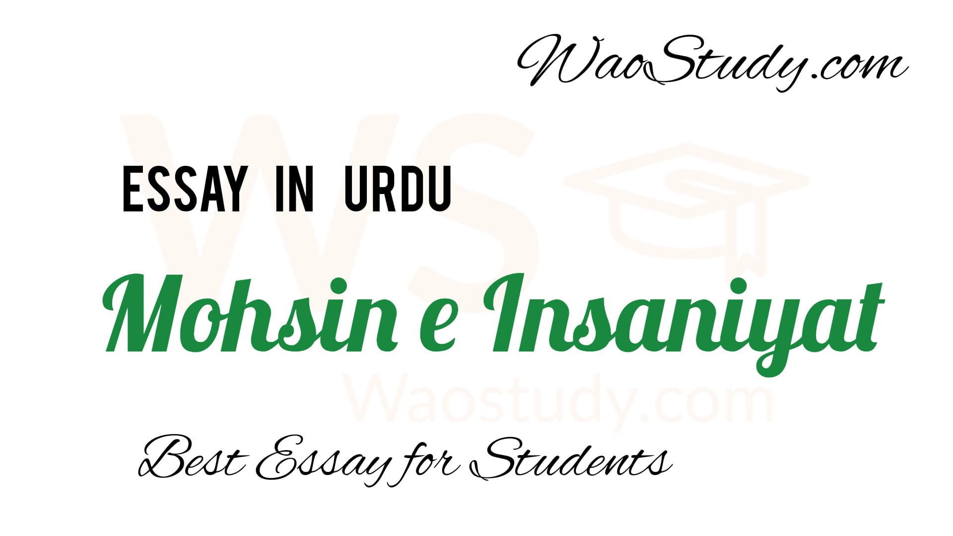 student mohsin e insaniyat essay in urdu for 2nd year