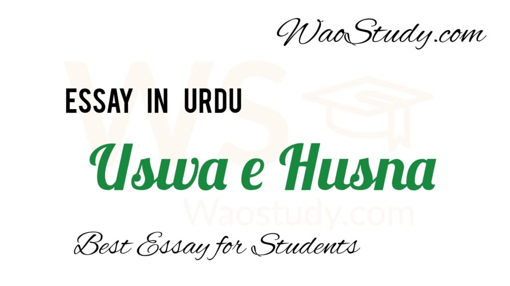 Uswa e Husna Essay in Urdu