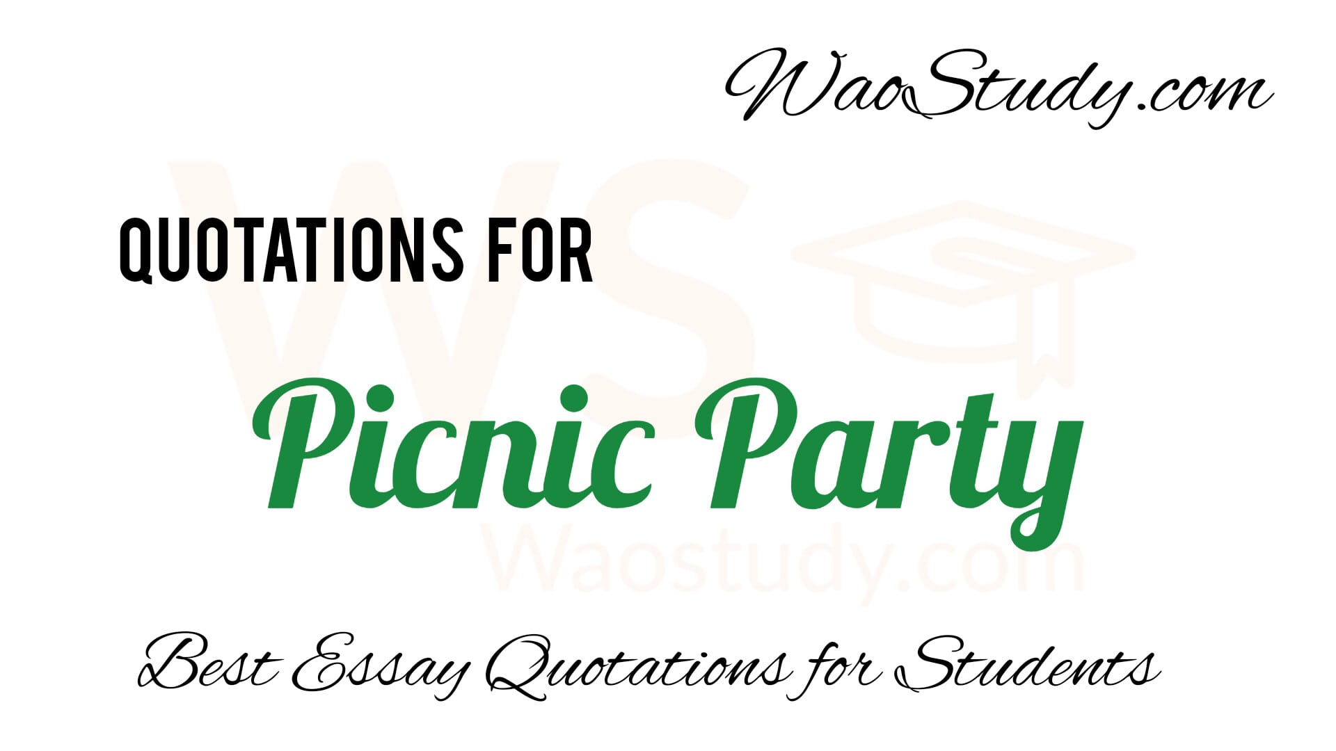 quotations about essay a picnic party